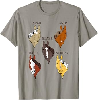 Horse Face Breed Markings T-shirt