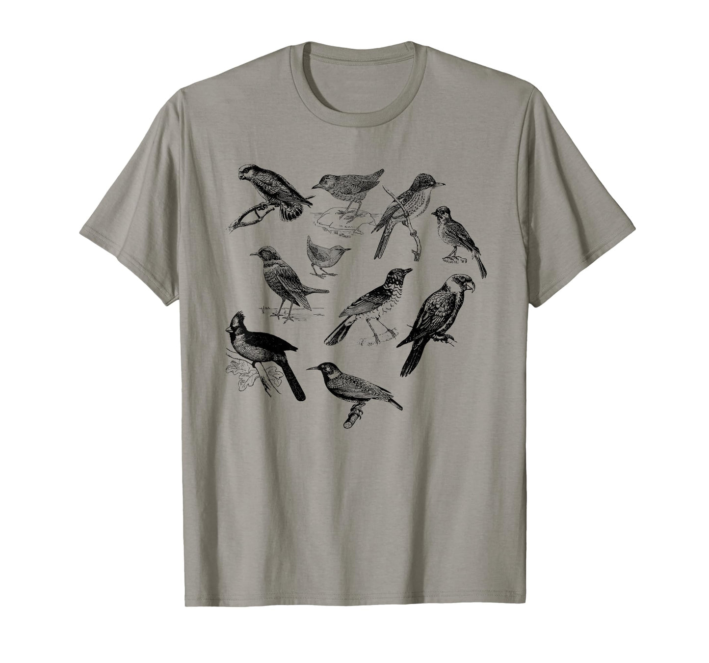 Bird Collection of Different Types T-shirt T-Shirt