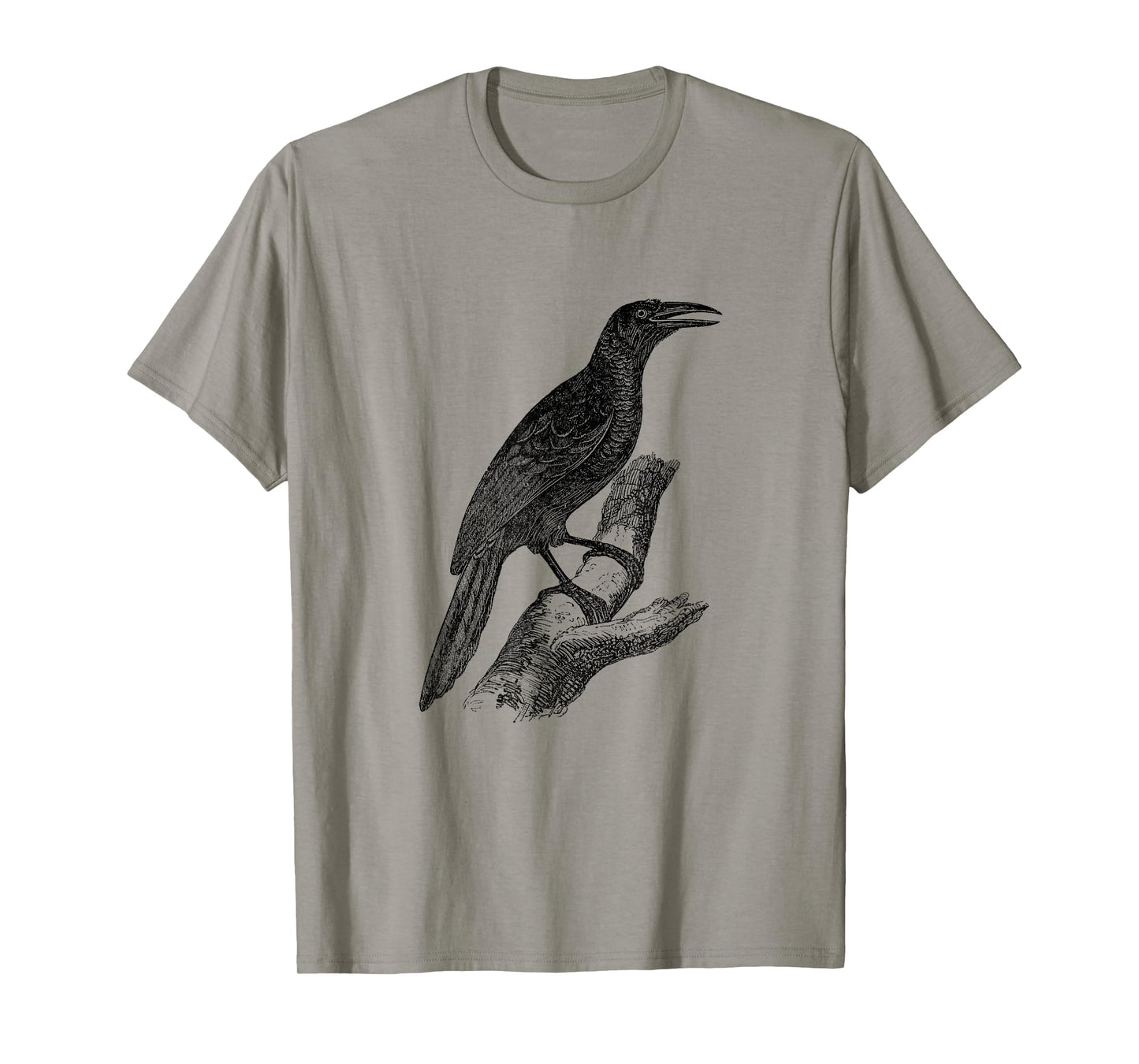 Common Grackle Bird Print T-Shirt