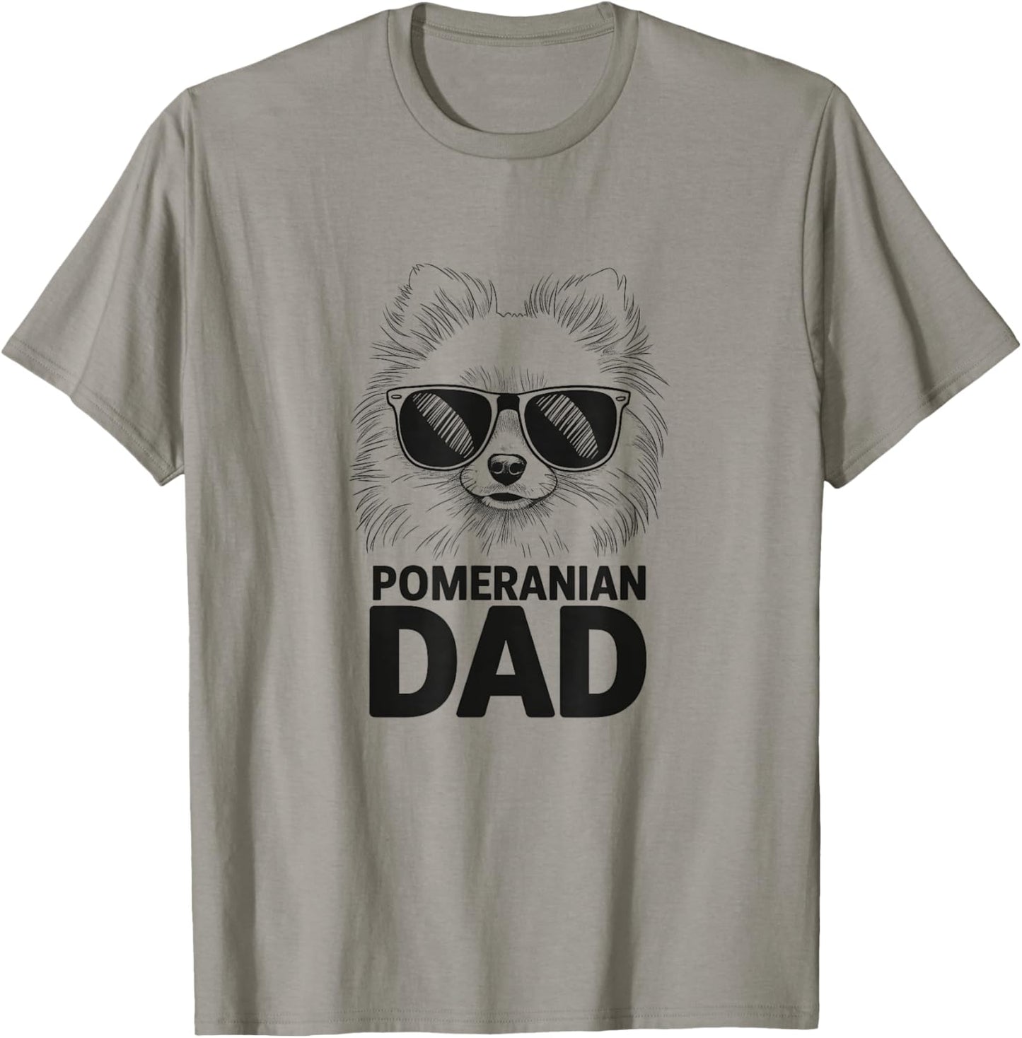Pomeranian Dad Pom Dog Design Idea For Men T-Shirt