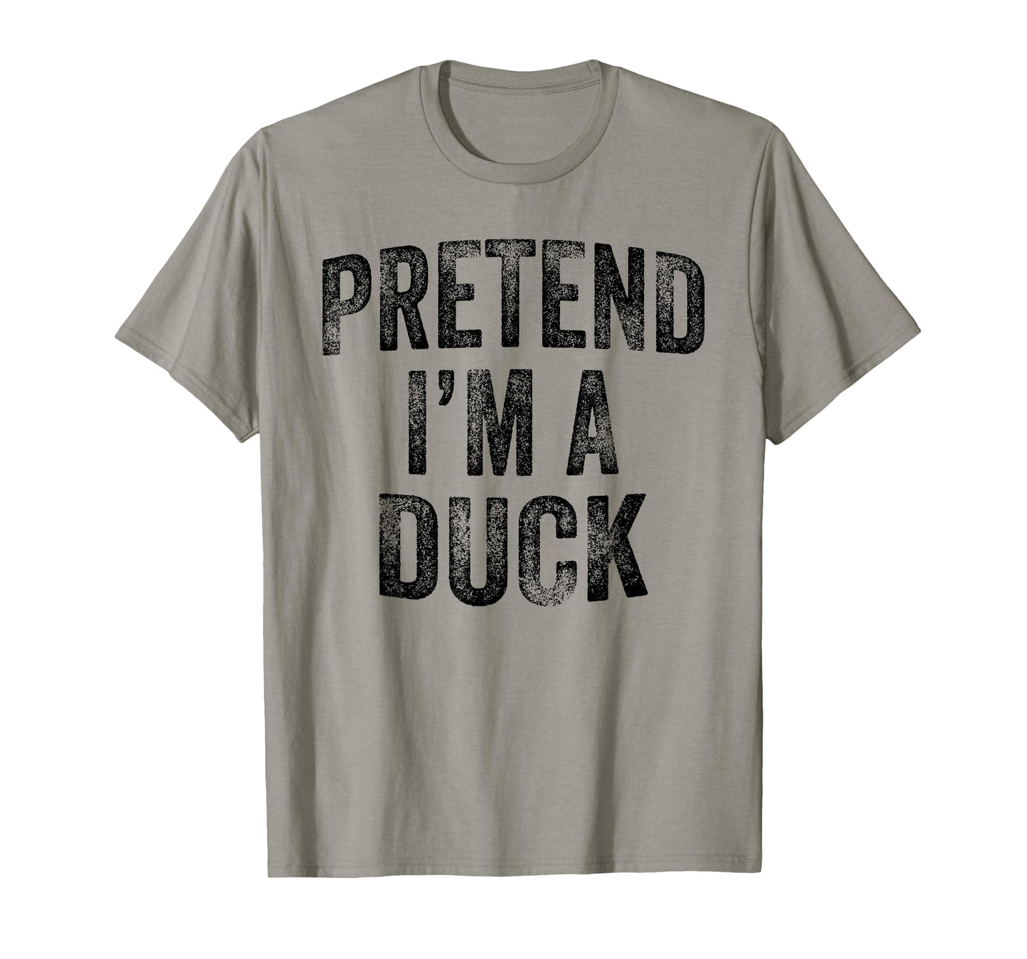 Pretend I'm A Duck Family Lazy Easy Halloween Party Costume T-Shirt