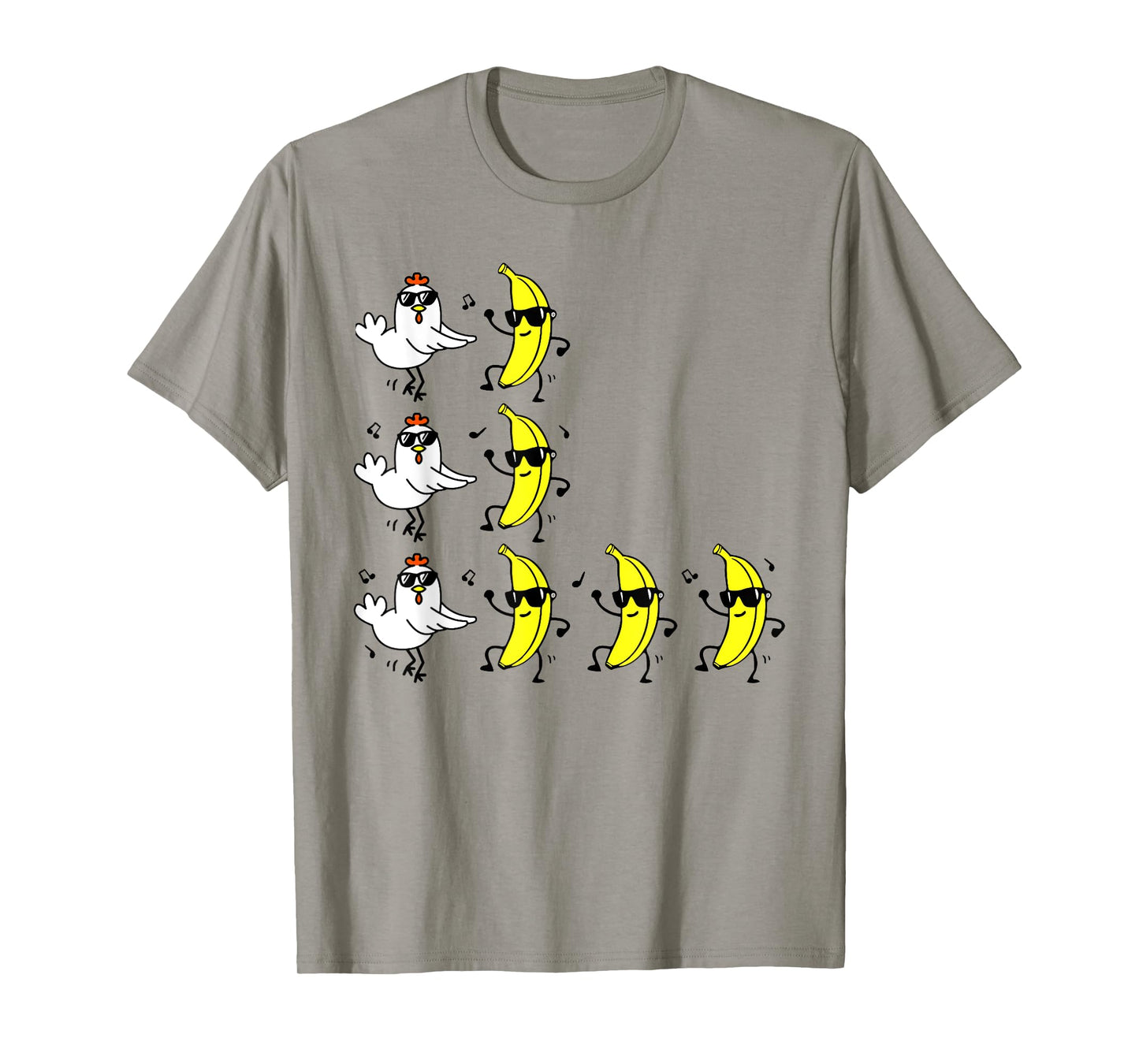 Funny Chicken Banana For Men Women Teens Kids T-Shirt