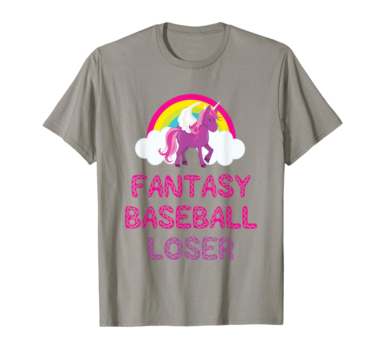 Fantasy Baseball Loser Unicorn Shirt For Bad Players T-Shirt