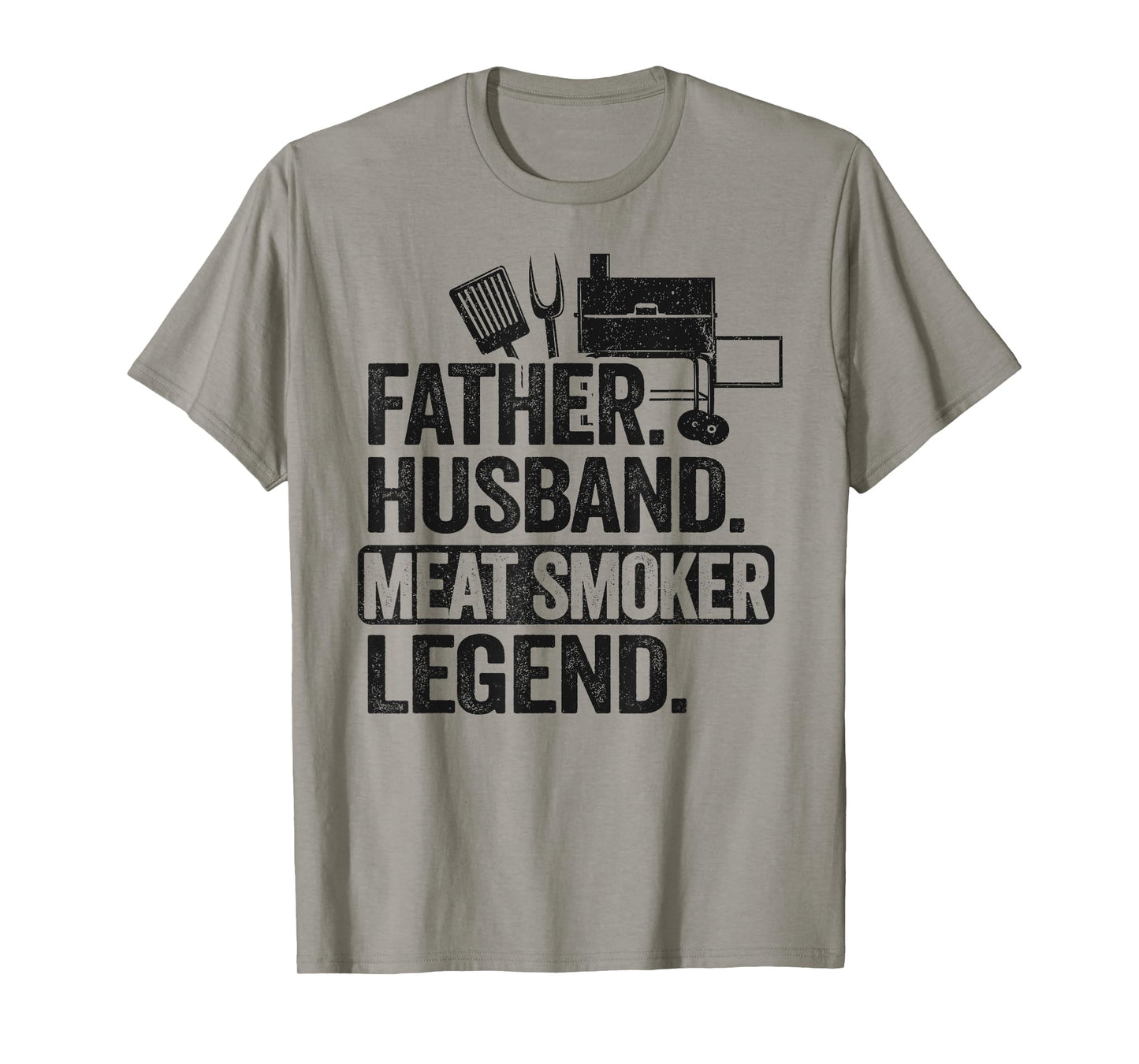 Father Husband Meat Smoker Legend Grilling Dad Meat Smoking T-Shirt