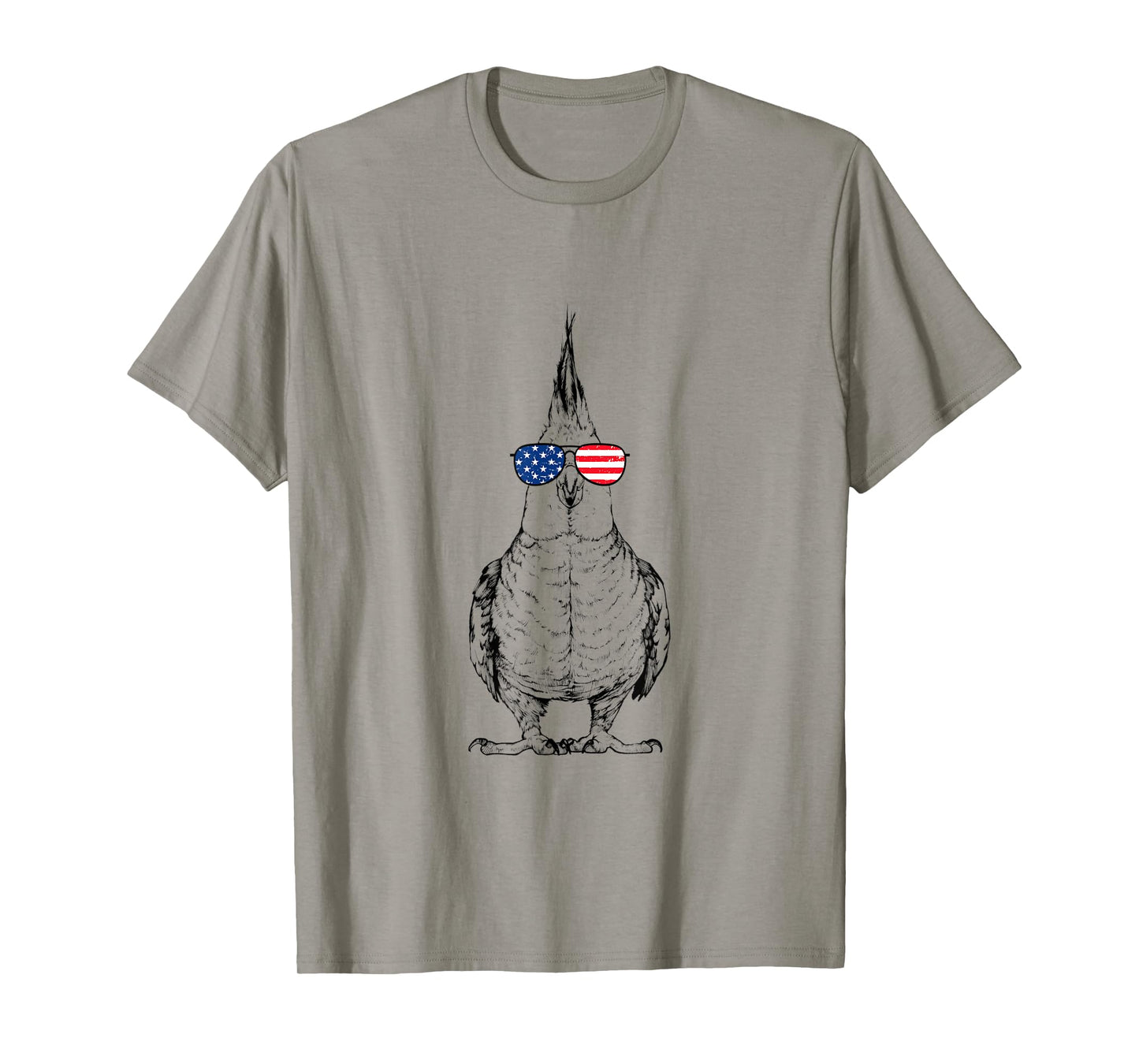 4th of July Cockatiel Bird Patriotic USA Sunglasses American T-Shirt