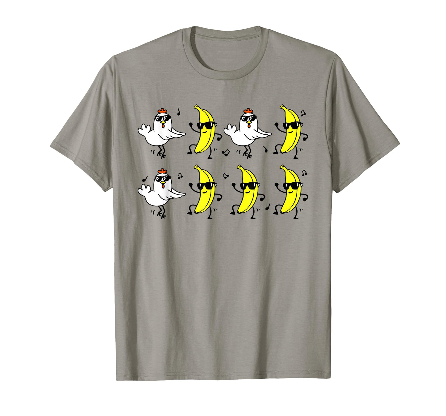 Funny Chicken Banana For Men Women Teens Kids T-Shirt