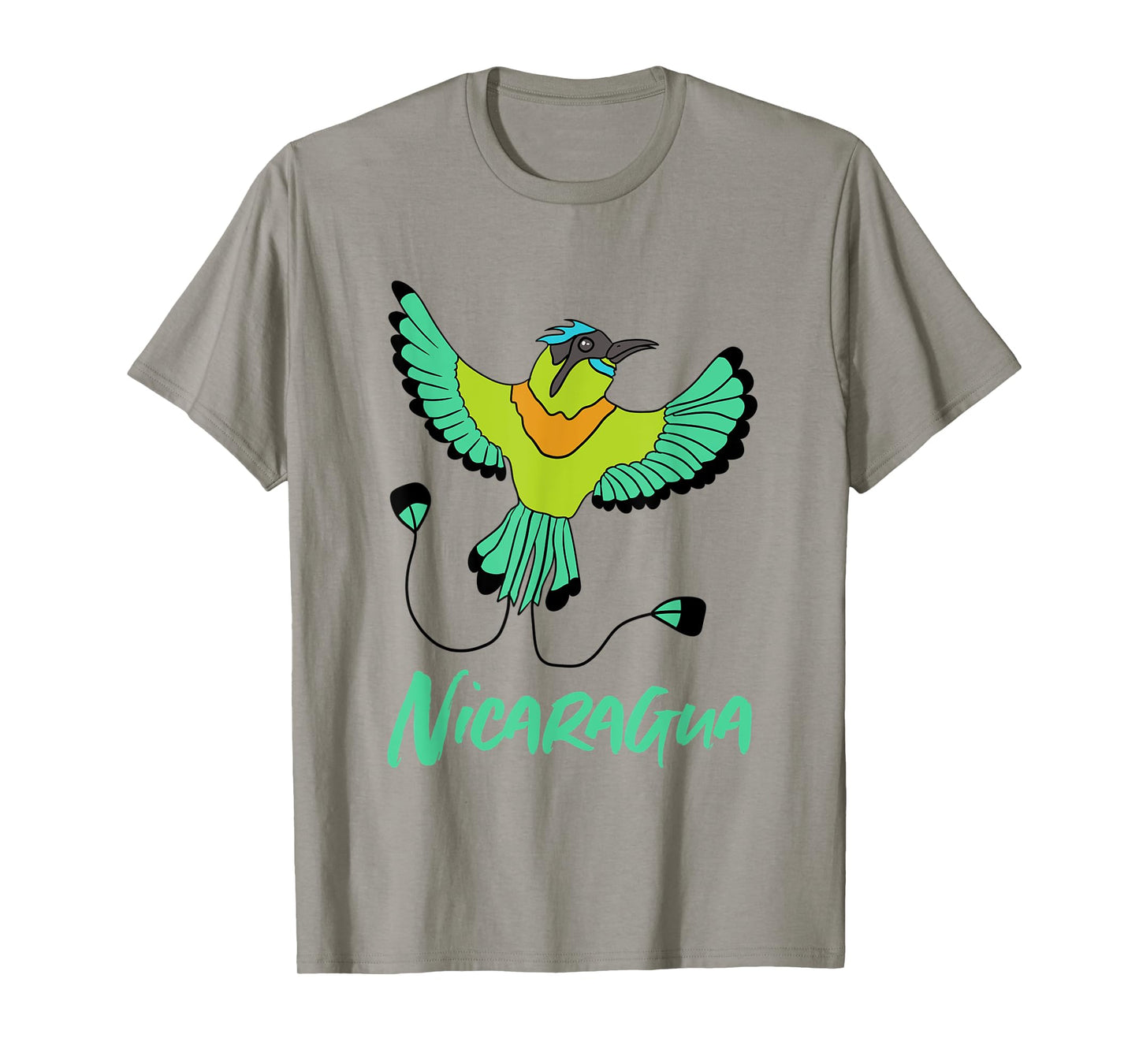 Nicaragua Guardabarranco Colourful National Bird T-Shirt