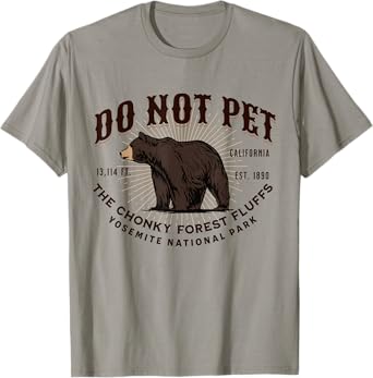 Yosemite National Park Black Bear Funny Souvenir T-Shirt