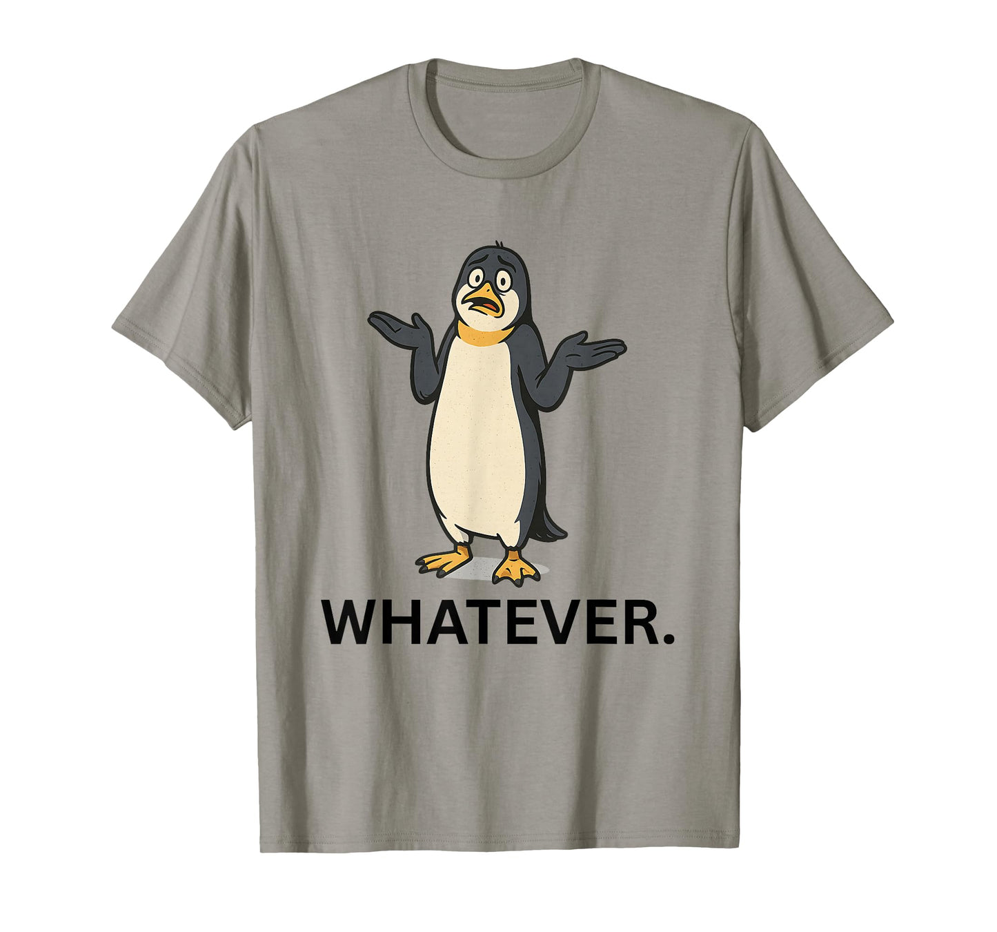 Penguin Shrug Meme – Whatever Tariff Response T-Shirt
