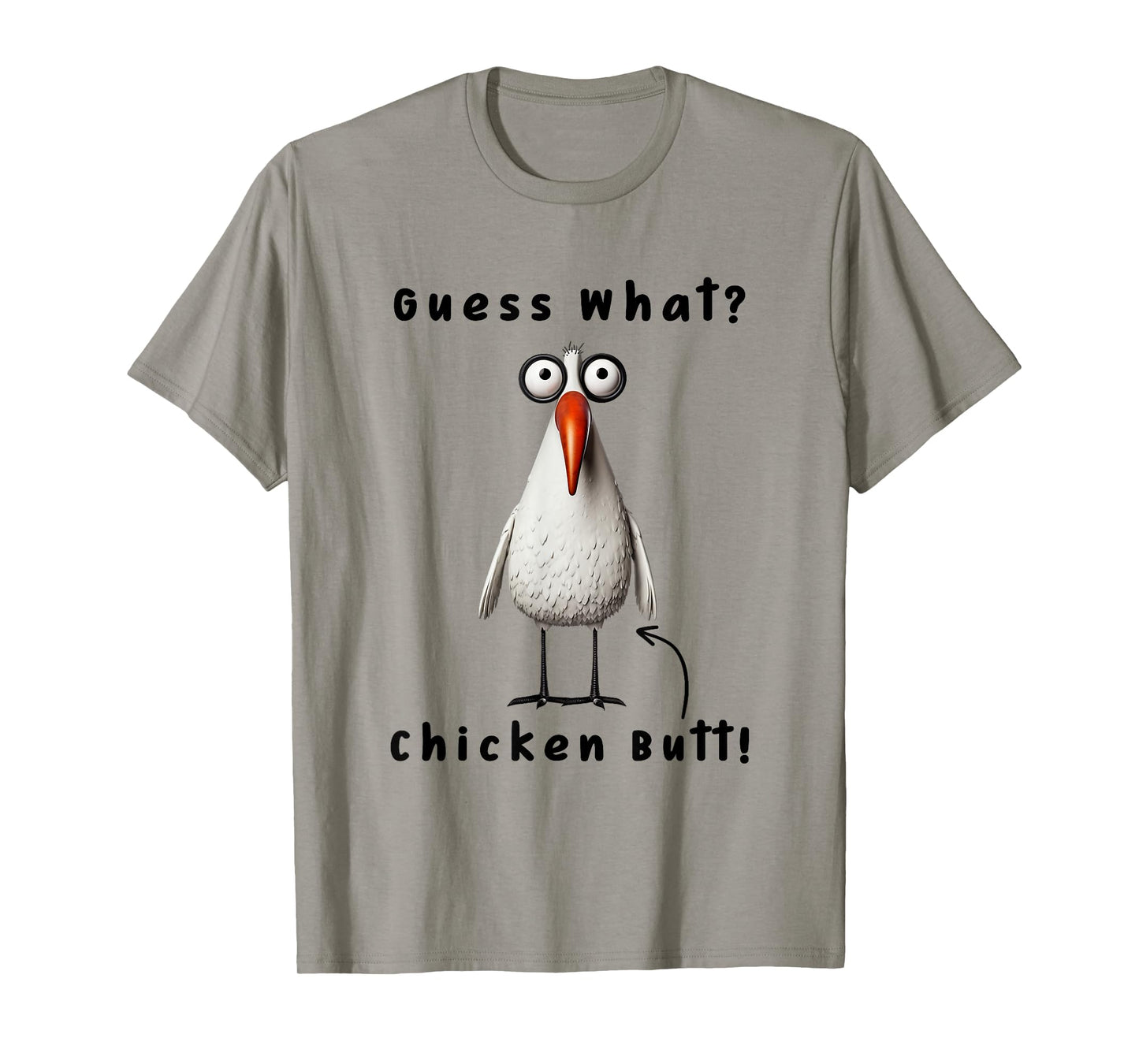 Guess What Chicken Butt Chicken Rooster Meme Funny Costume T-Shirt