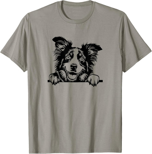 Cute Funny Retro Vintage Logo Happy Aussie Dog Lover T-Shirt