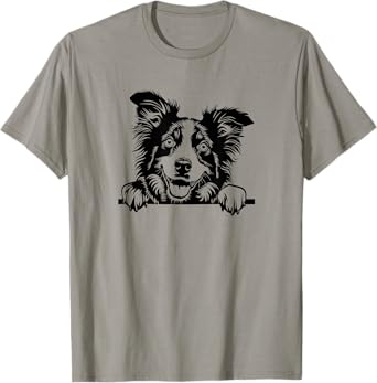 Cute Funny Retro Vintage Logo Happy Aussie Dog Lover T-Shirt