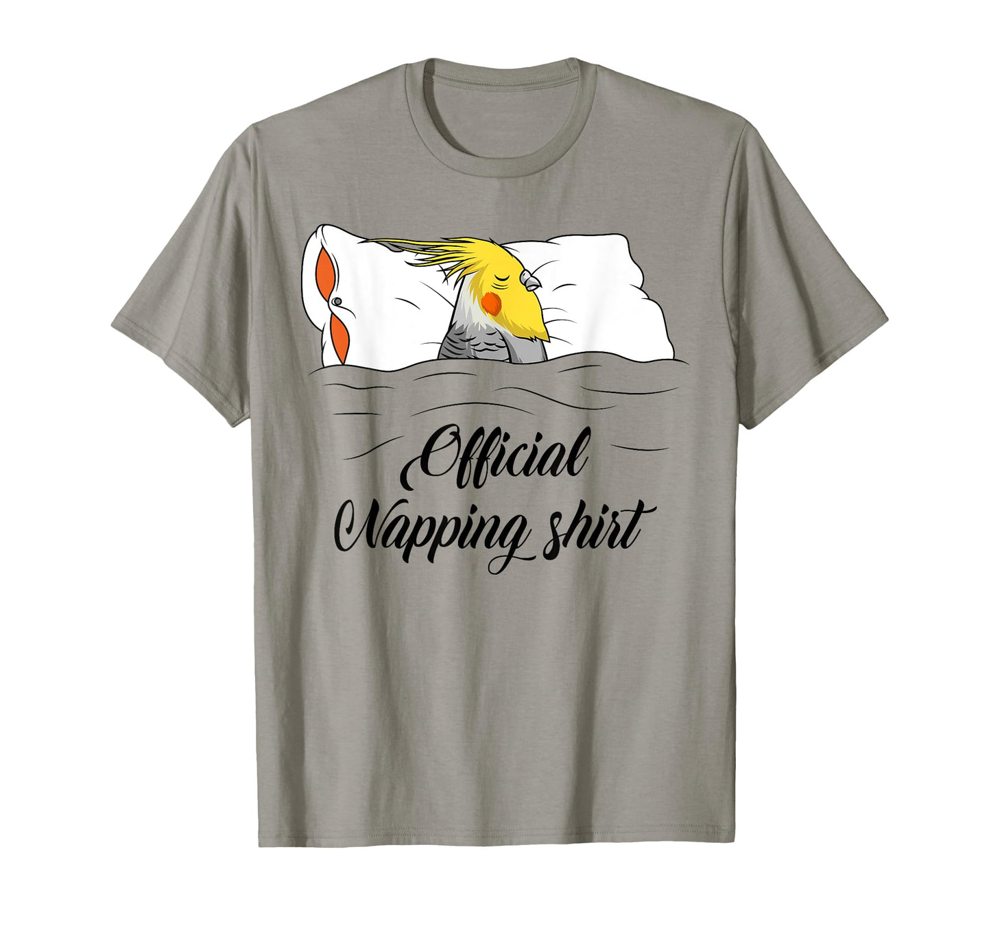 Sleeping Cockatiel Pyjamas Parrot Lover Official Napping T-Shirt