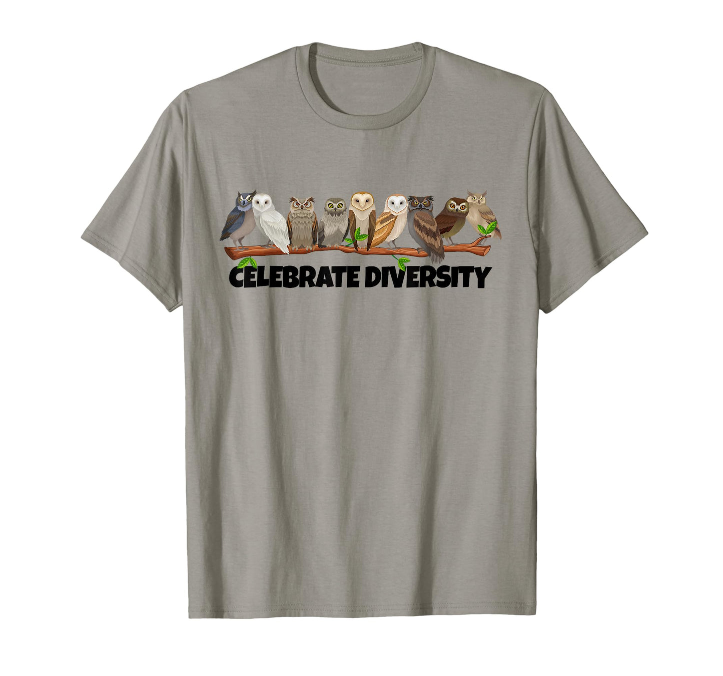 Celebrate Diversity Type of Owls Shirt for Owl Lovers T-Shirt