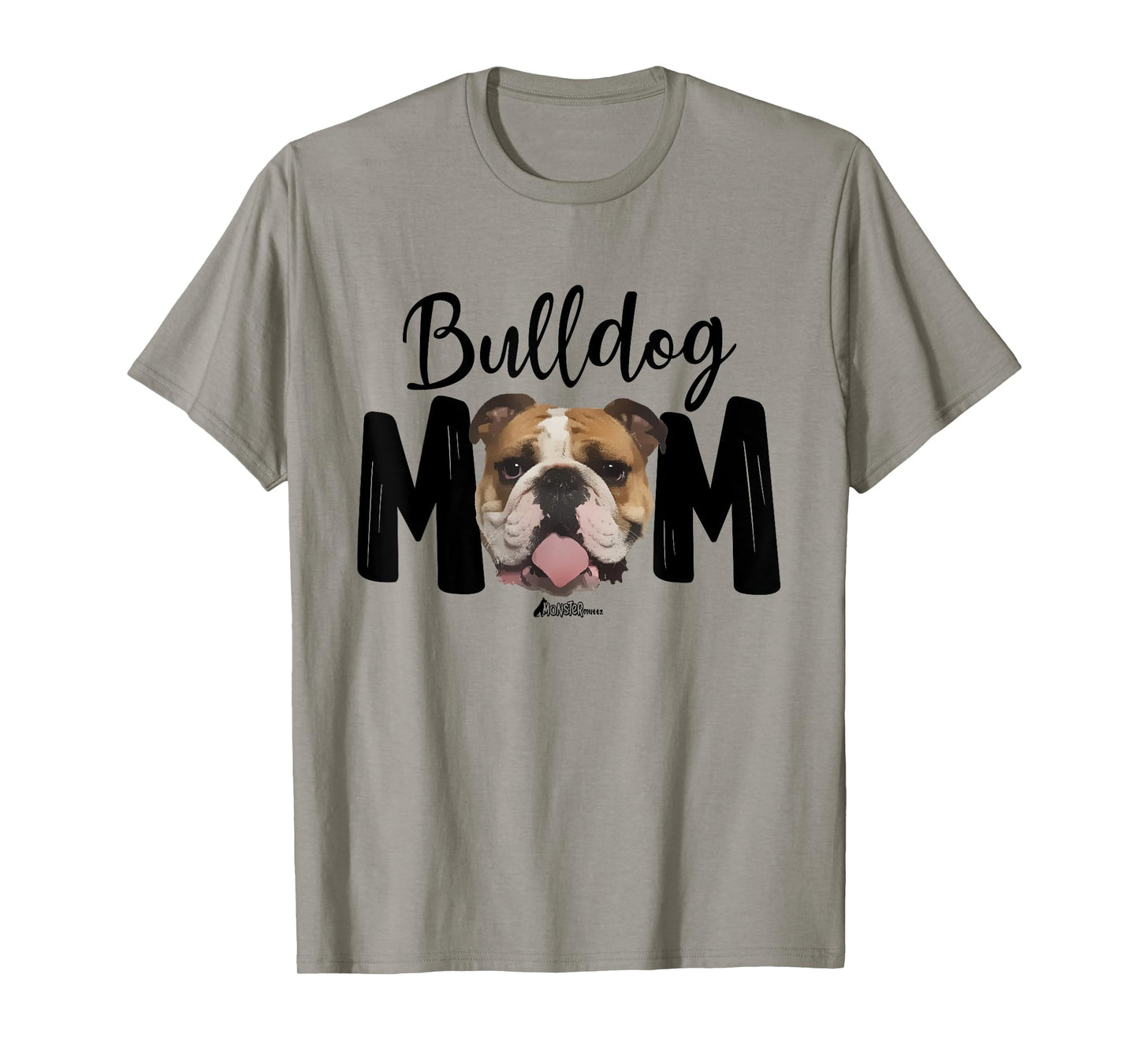 Cute English Bulldog Mom Top, Funny Bully Dog Mom For Women T-Shirt