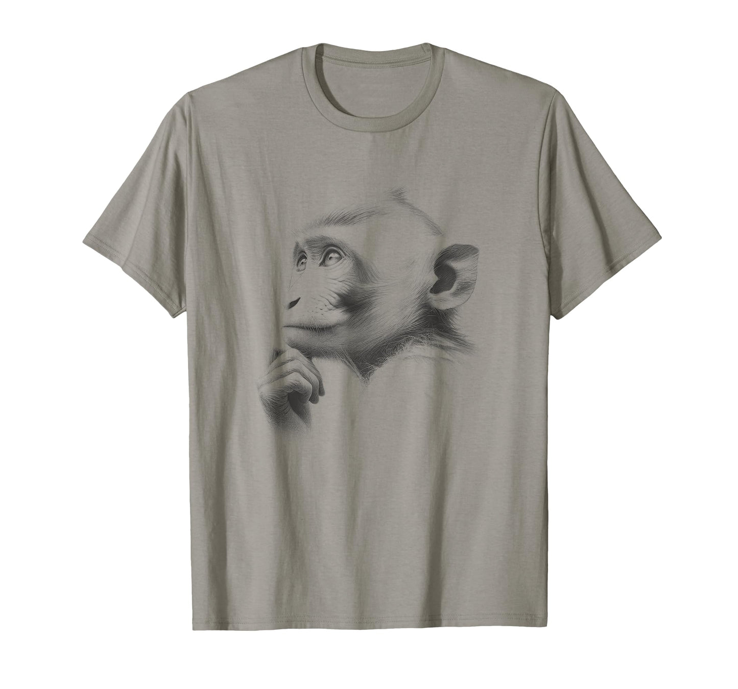 Monkey Sketch Drawing Art Design T-Shirt