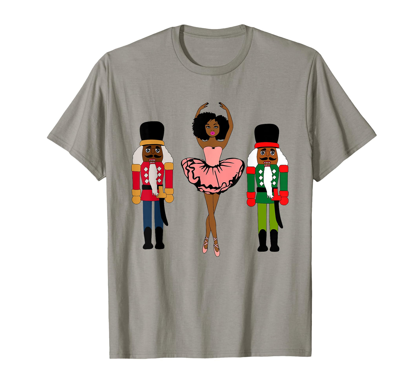 Black Ballerina Christmas Black Nutcracker Xmas African Xmas T-Shirt