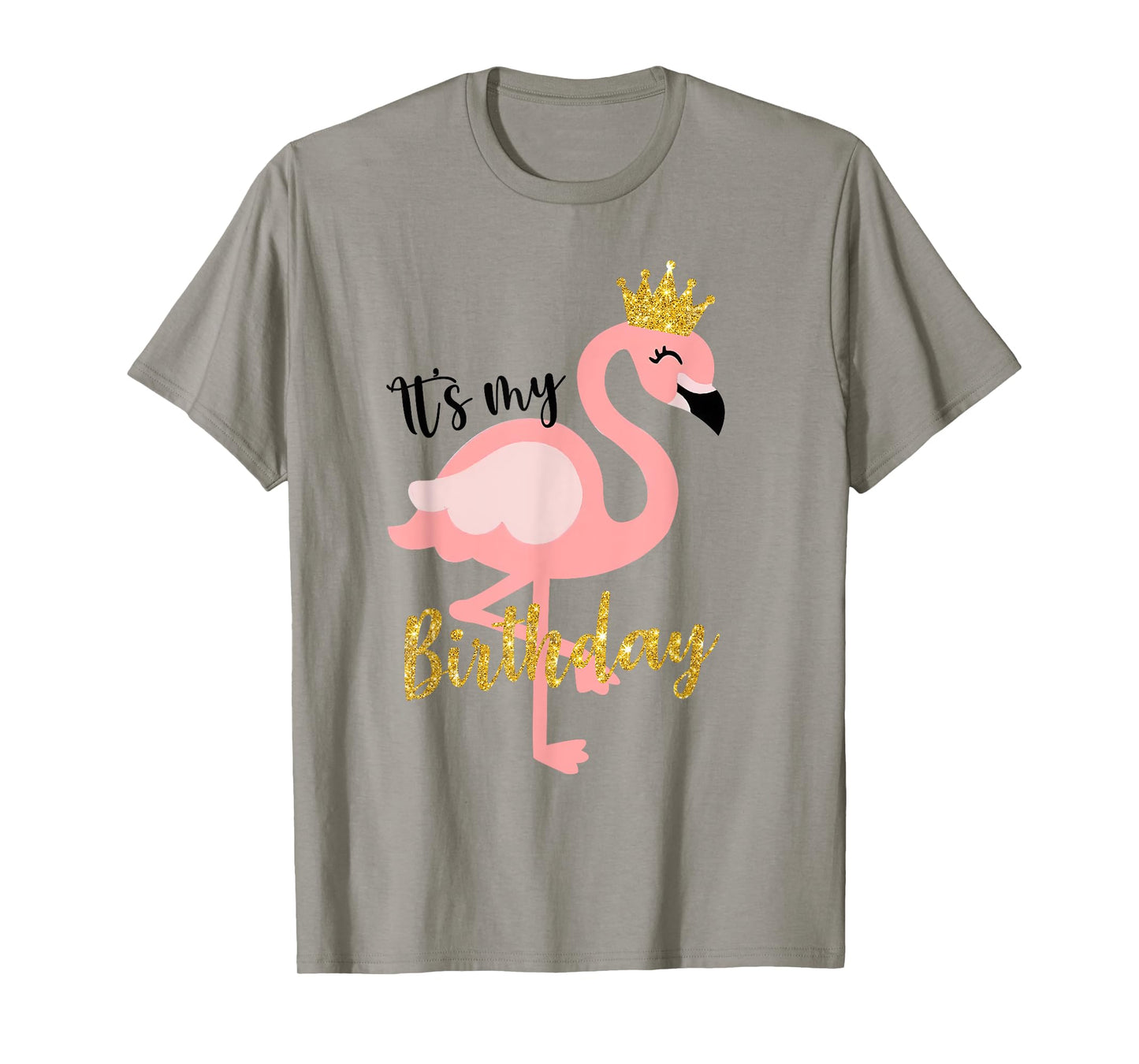 It's My The Birthday Princess Shirt Flamingo Girls Kids T-Shirt