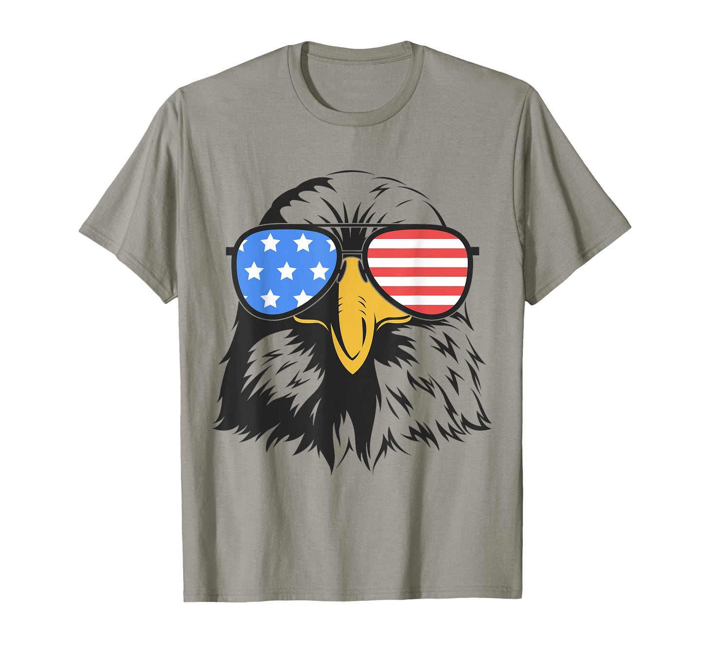 4th of July Bald Eagle in Sunglasses American Flag Freedom T-Shirt for Women Kids Men