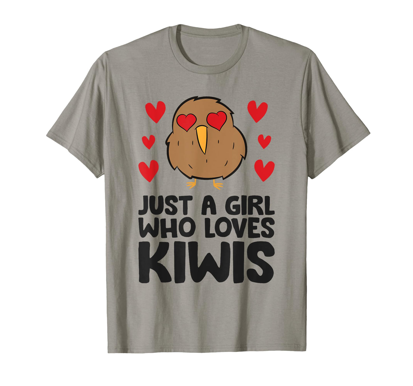 Just A Girl Who Loves Kiwis Cute Kiwi Bird T-Shirt