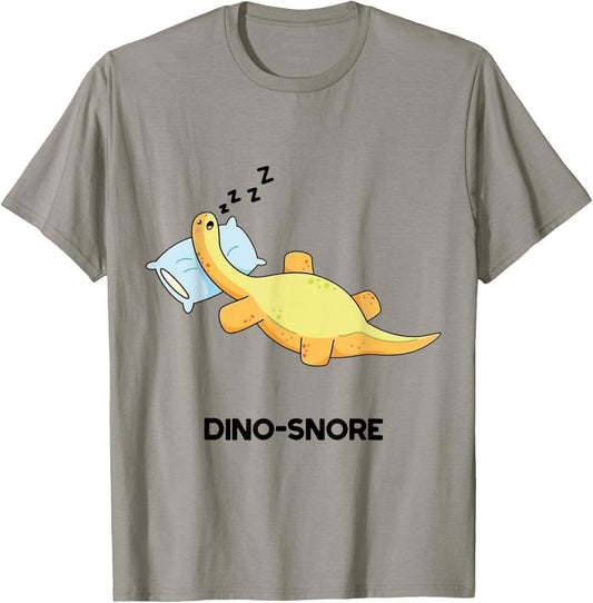 Dino-Snore T-Rex Dinosaur Dino Sleeping Nope Cute Cool Funny T-Shirt