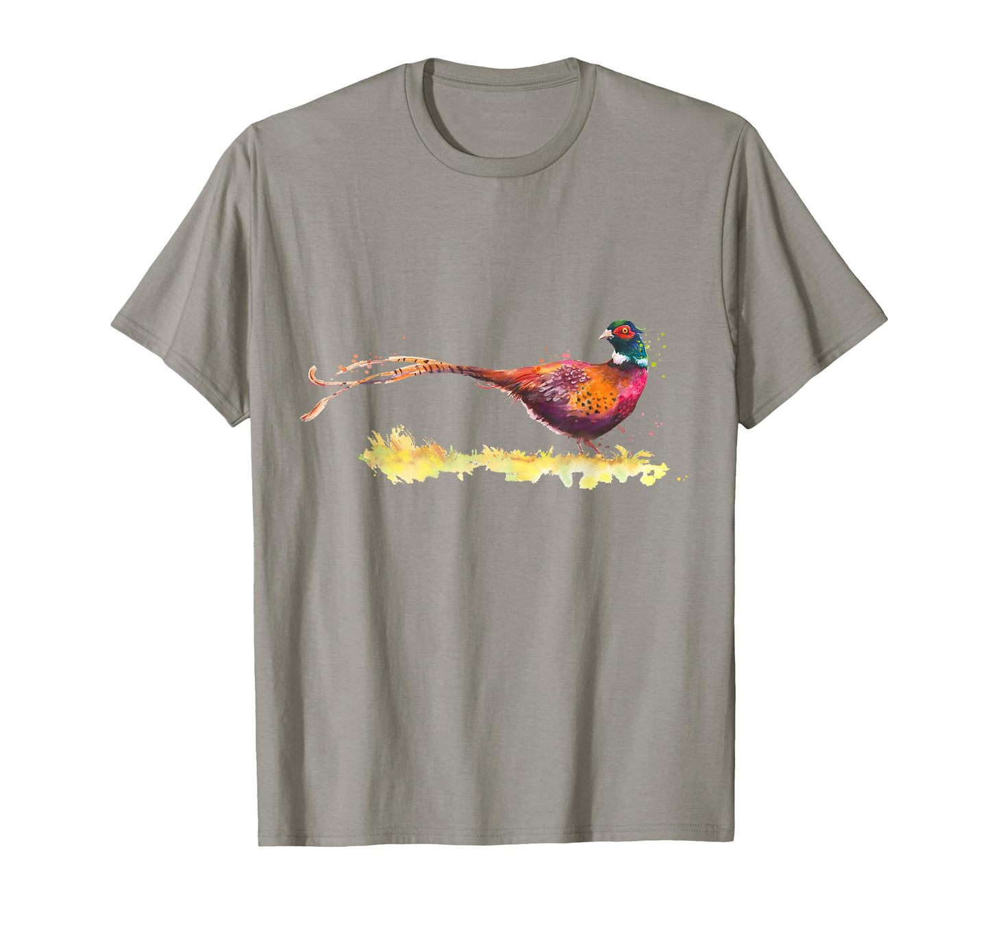 Watercolour T-Shirt Pheasant Drawing Bird Hoodie Pheasant Watercolour T-Shirt