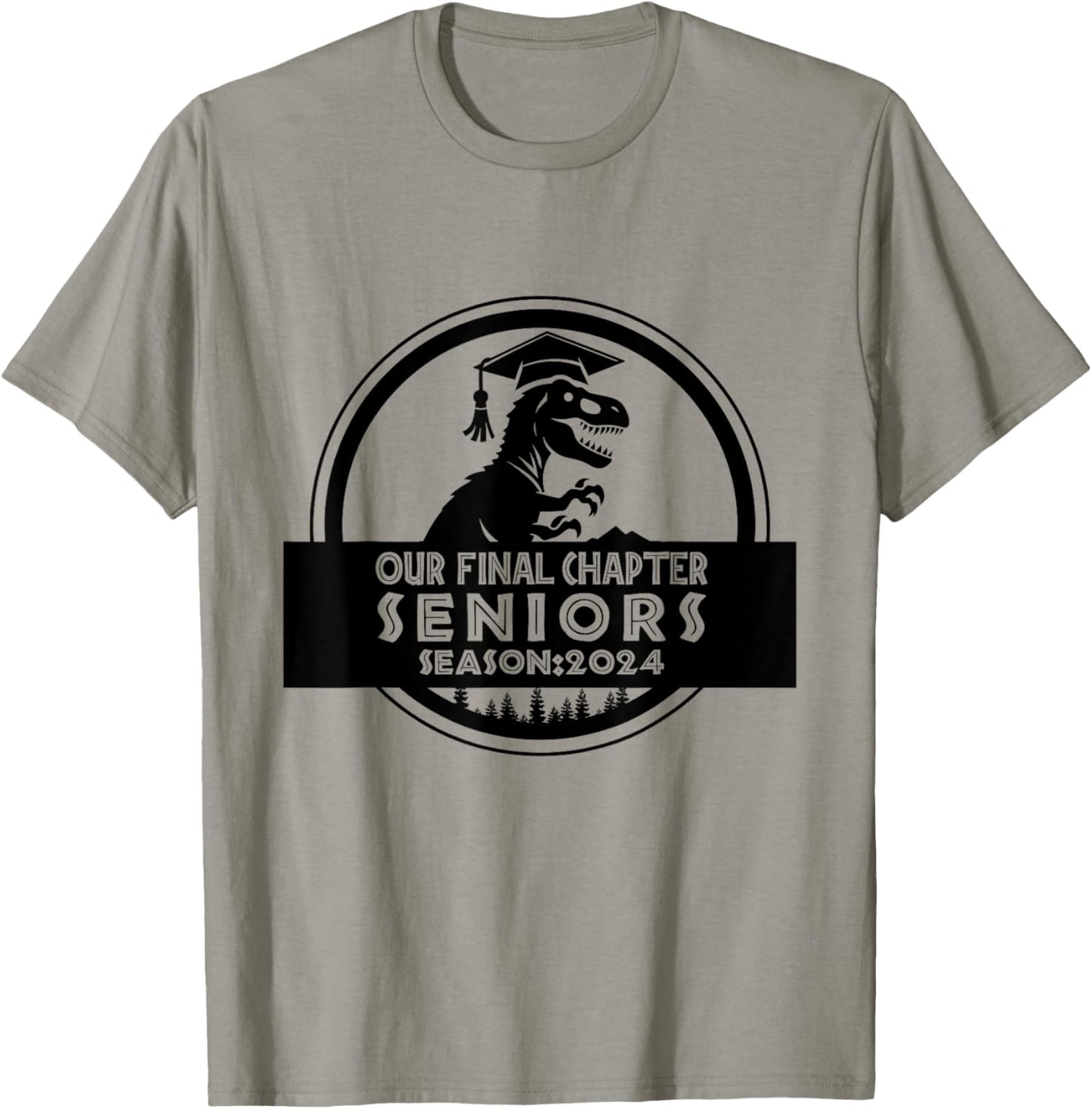 Dinosaur Graduation Our Final Chapter Seniors Season 2024 T-Shirt