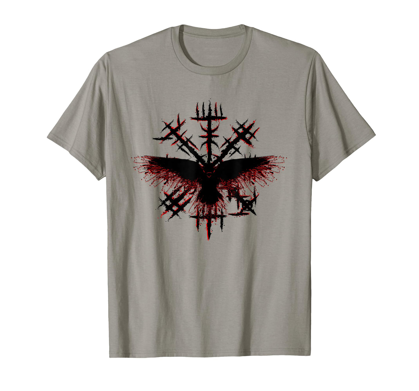 Blood Eagle / Blood Raven Norse Viking Rune T-Shirt