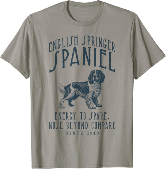 ENGLISH SPRINGER SPANIEL VINTAGE DOG LOVER T-Shirt