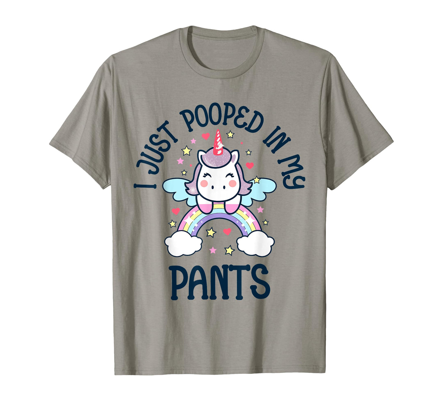 I Just Pooped in my Pants Funny Unicorn Adult Humor Meme T-Shirt