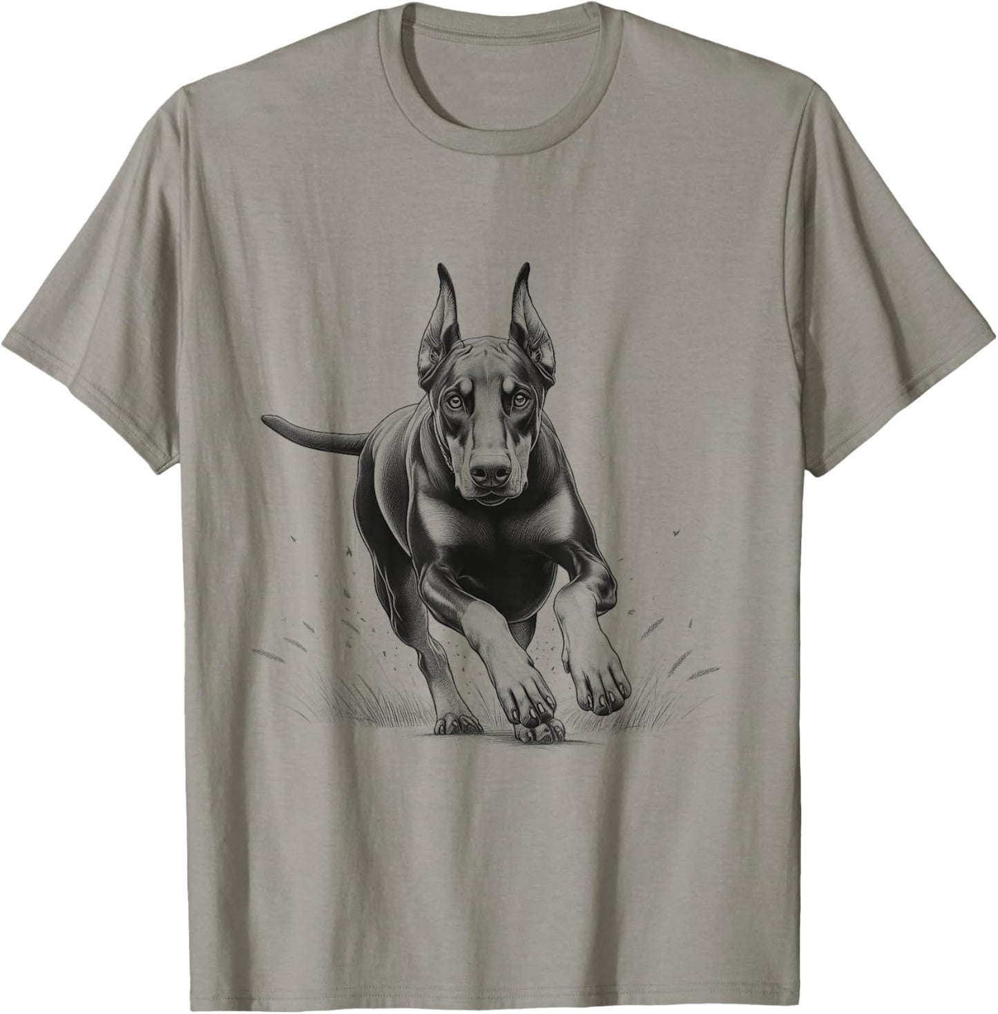 Doberman Pinscher Dog Dobie Running Design Idea For Him Her T-Shirt