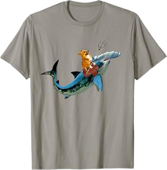 Aquadog the Corgi rides Hammerhead Shark shirt of radness Men Women Girls Kids T-Shirt