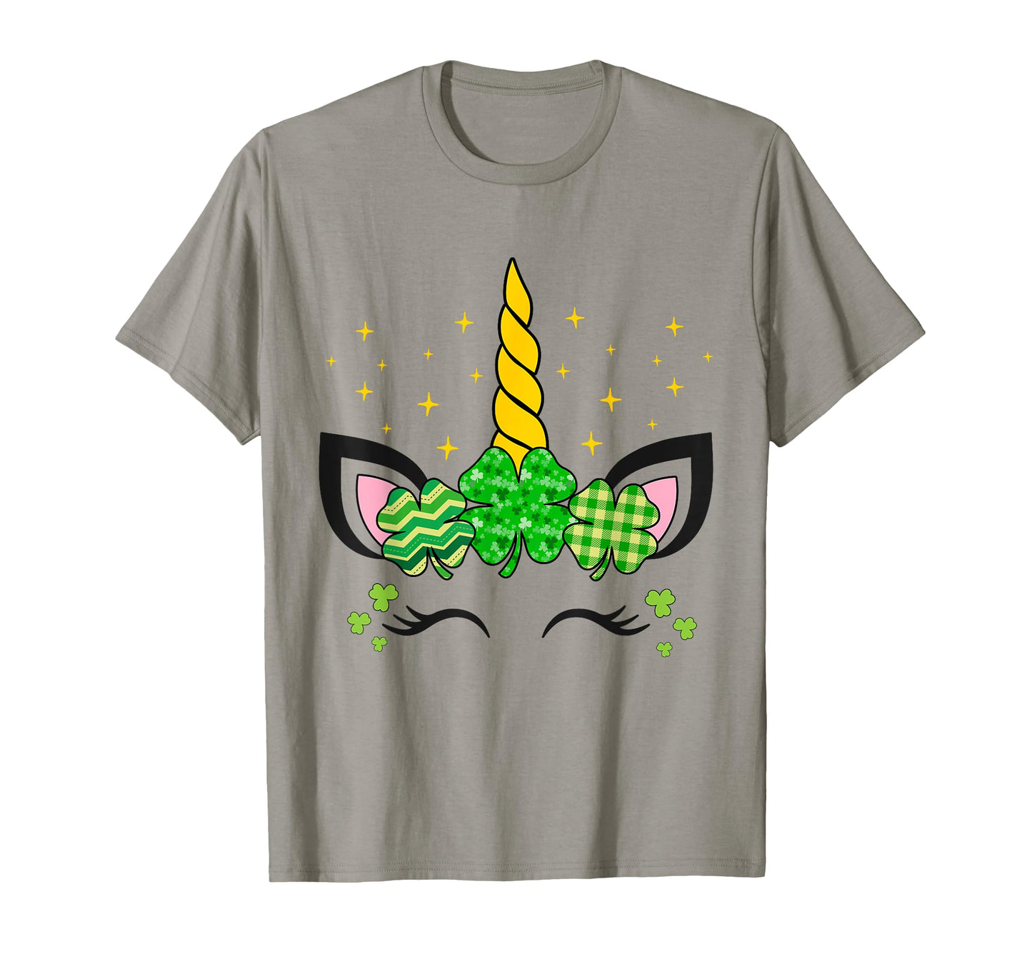 Cute Unicorn Shamrock St Patricks Day Girls Kids Lepricorn T-Shirt