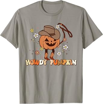 Howdy Pumpkin Rodeo Western Fall Southern Halloween T-Shirt