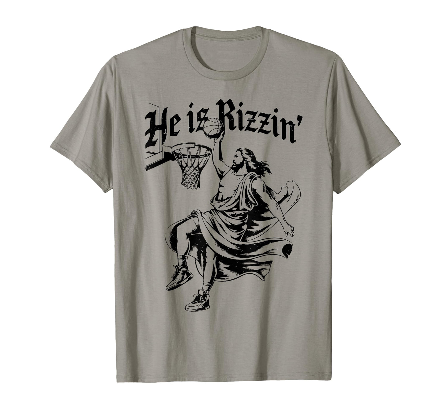 He Is Rizzin Jesus Basketball Youth toddler Christian Easter T-Shirt