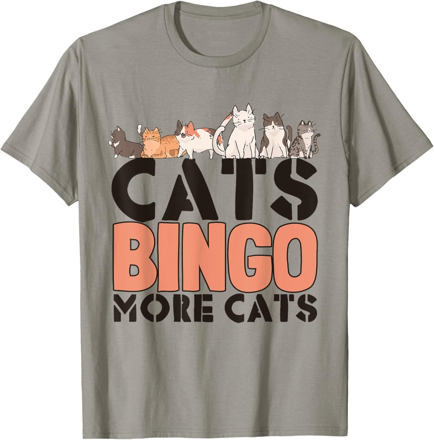 Cat Drove Me To Bingo Funny Bingo Gifts For Cat Lovers T-Shirt