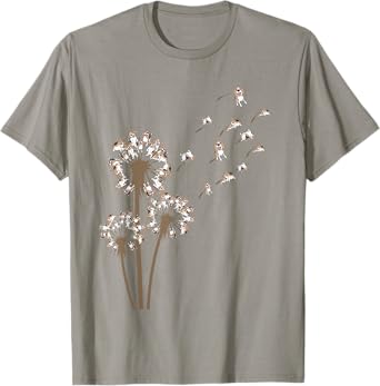 Beagle Flower Fly Dandelion Funny Dog Lover Dog Dad Men Women Kids T-Shirt