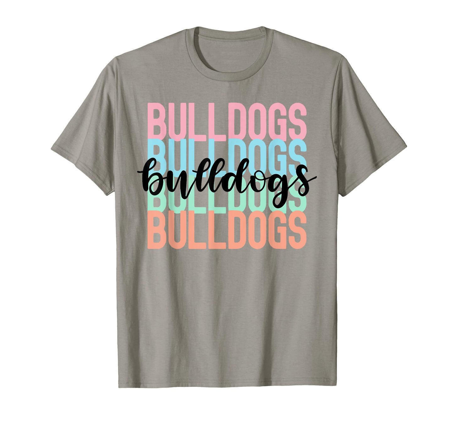 Bulldogs Team Mascot School Spirit Game Night T-Shirt