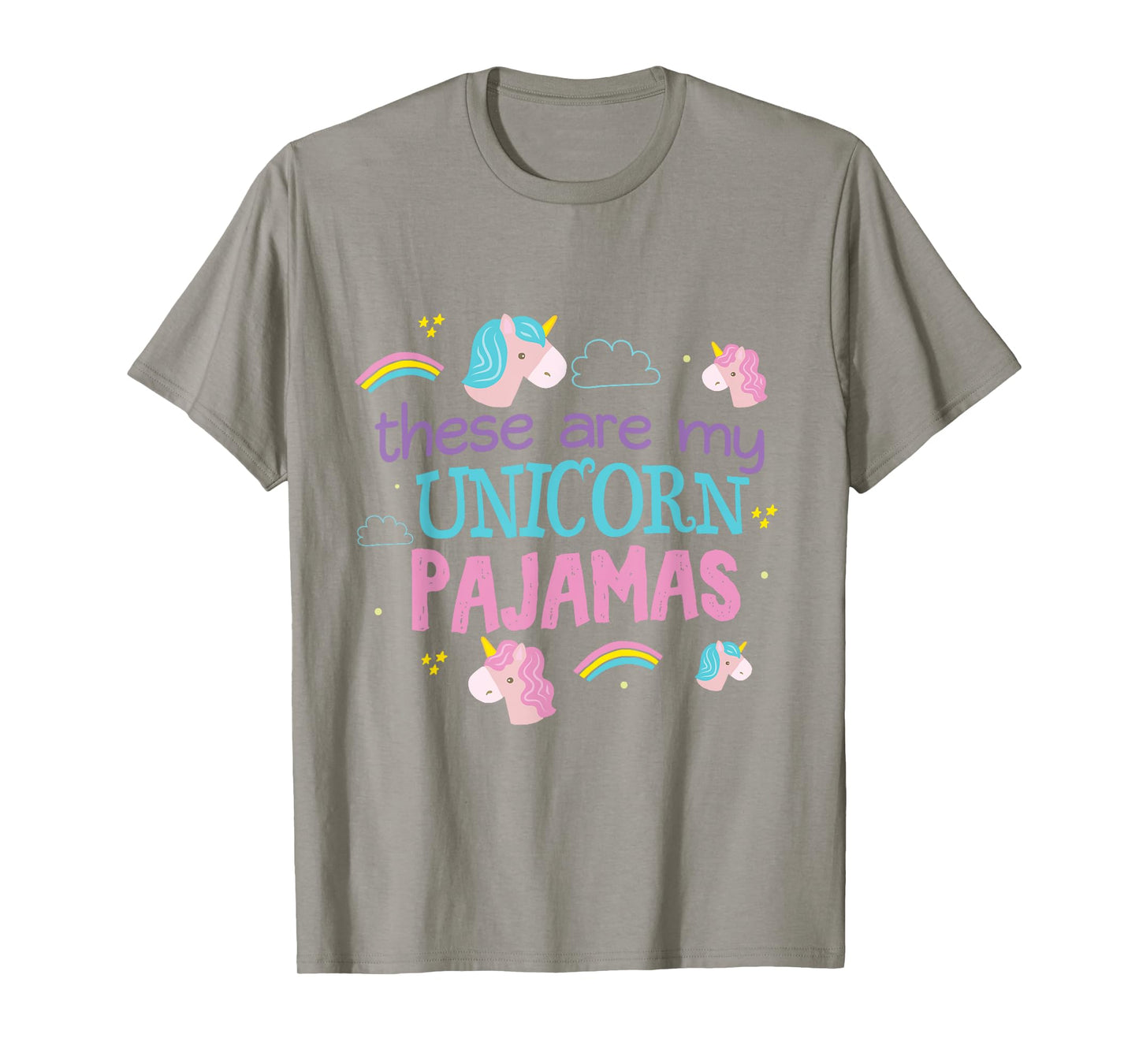 My Unicorn Pajamas Funny Shirt PJ Top Sleep Over Teens T-Shirt