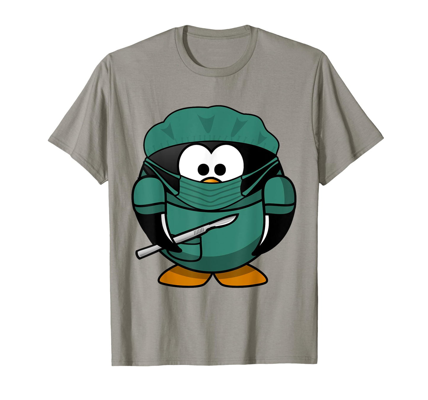 Surgeon Penguin T-Shirt Doctor Animal with Mask and Cap
