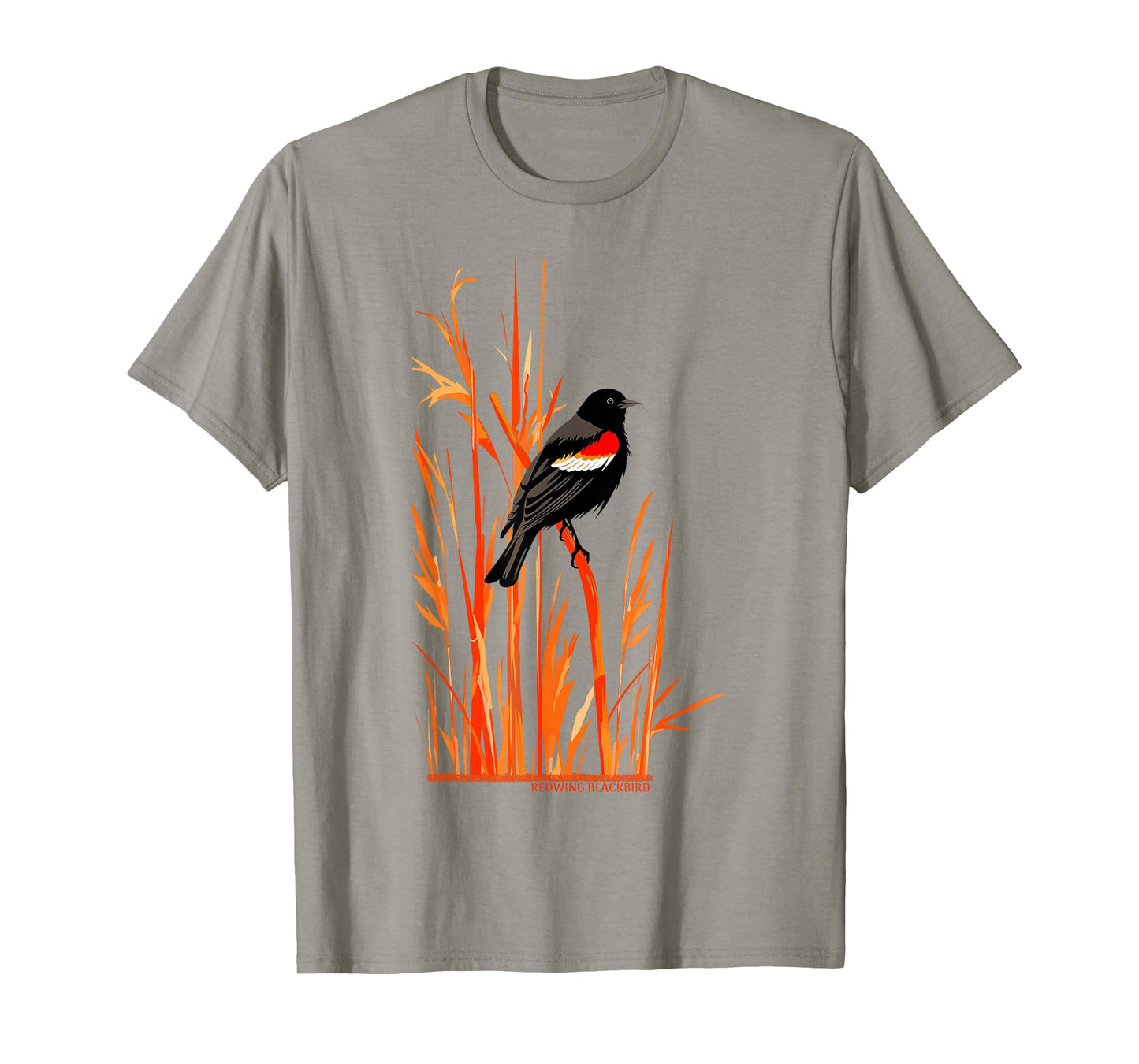 Redwing Blackbird Wetland Birder Birdwatching Birding Design T-Shirt