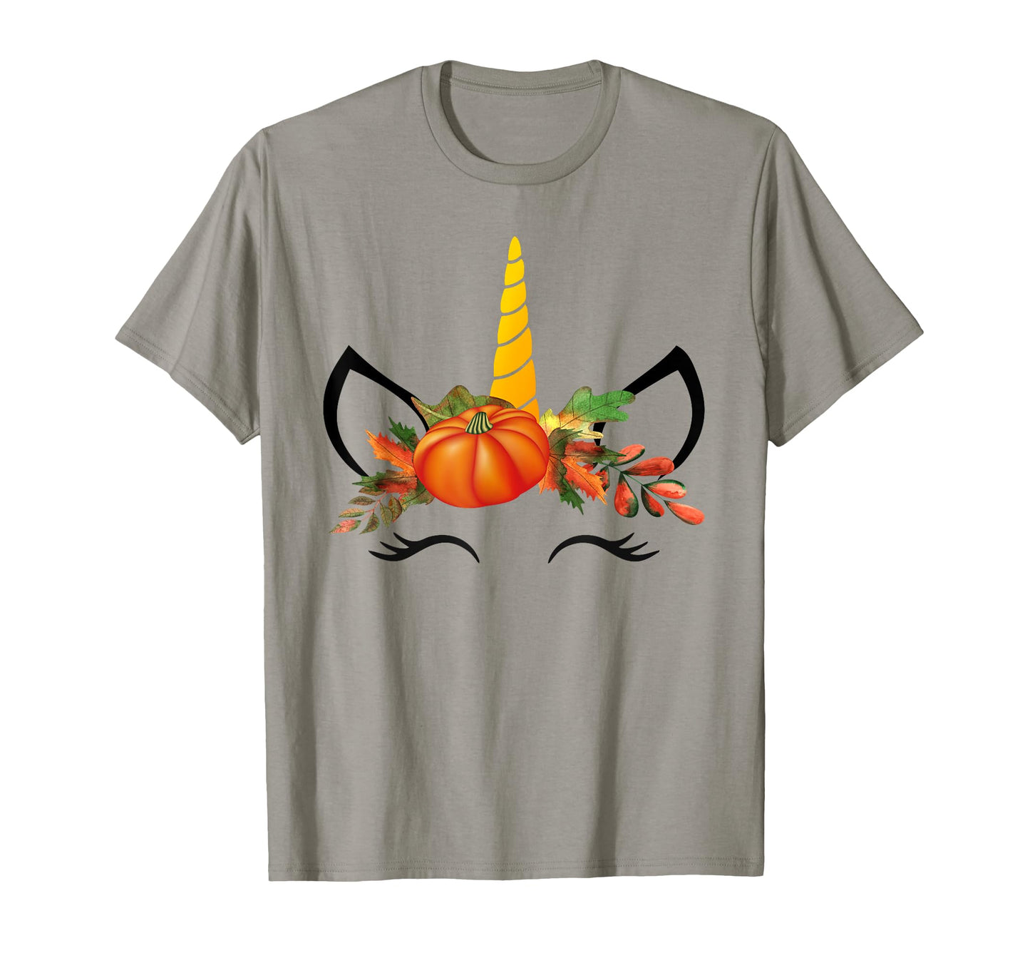Cute Unicorn Pumpkin Shirts for Kids Halloween Thanksgiving T-Shirt