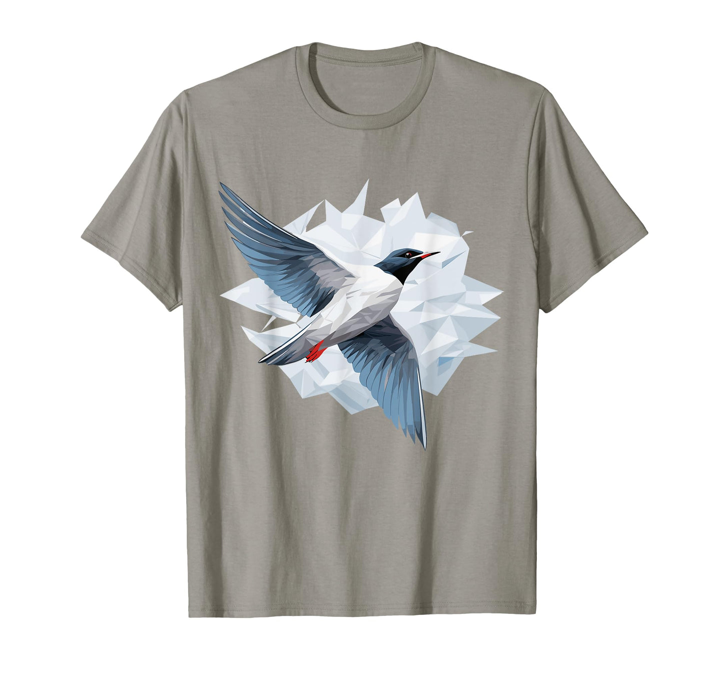 Arctic Tern Bird Geometric Patten Art, Cute Arctic Tern Love T-Shirt