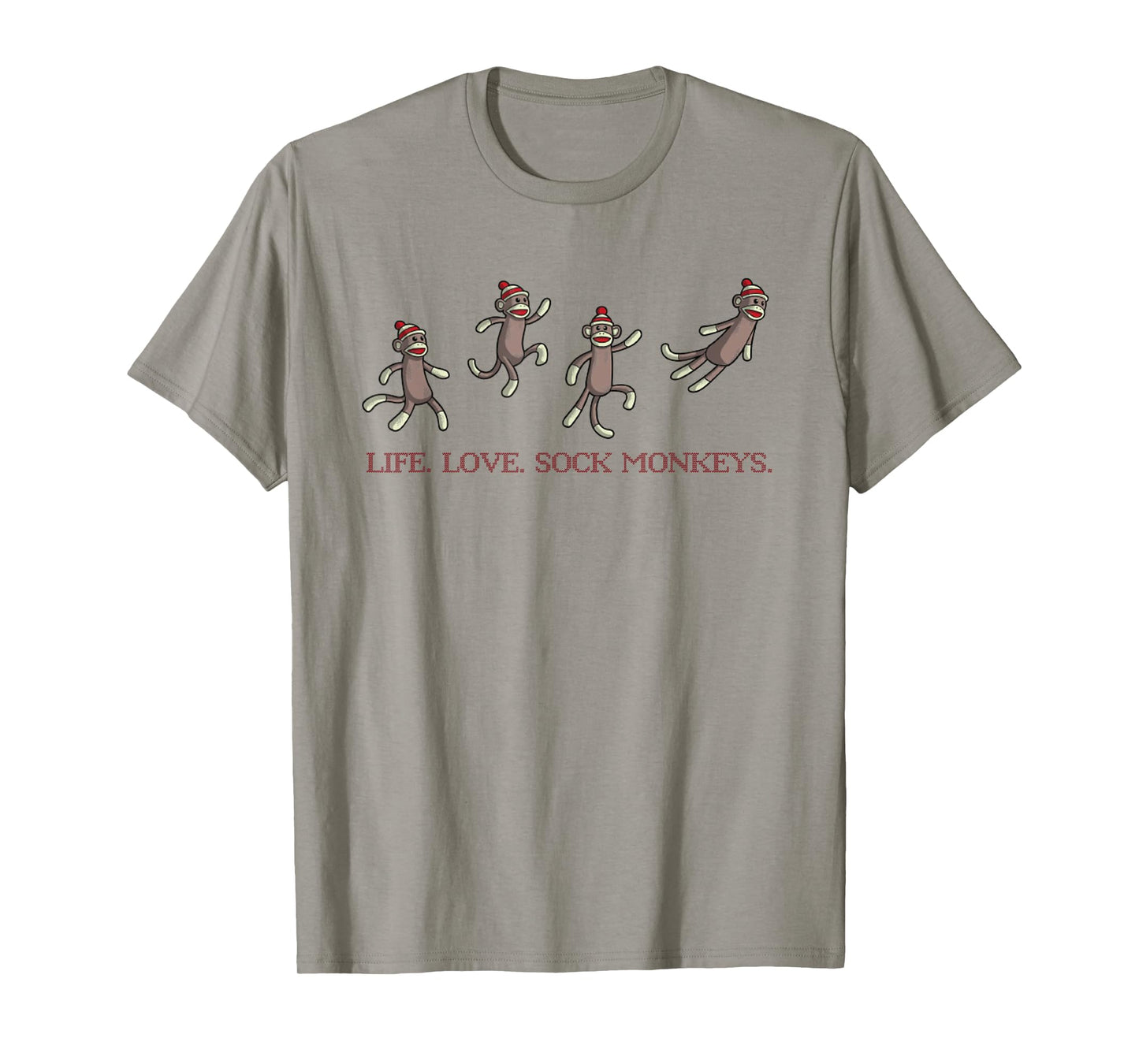 Life. Love. Sock Monkeys. T-Shirt