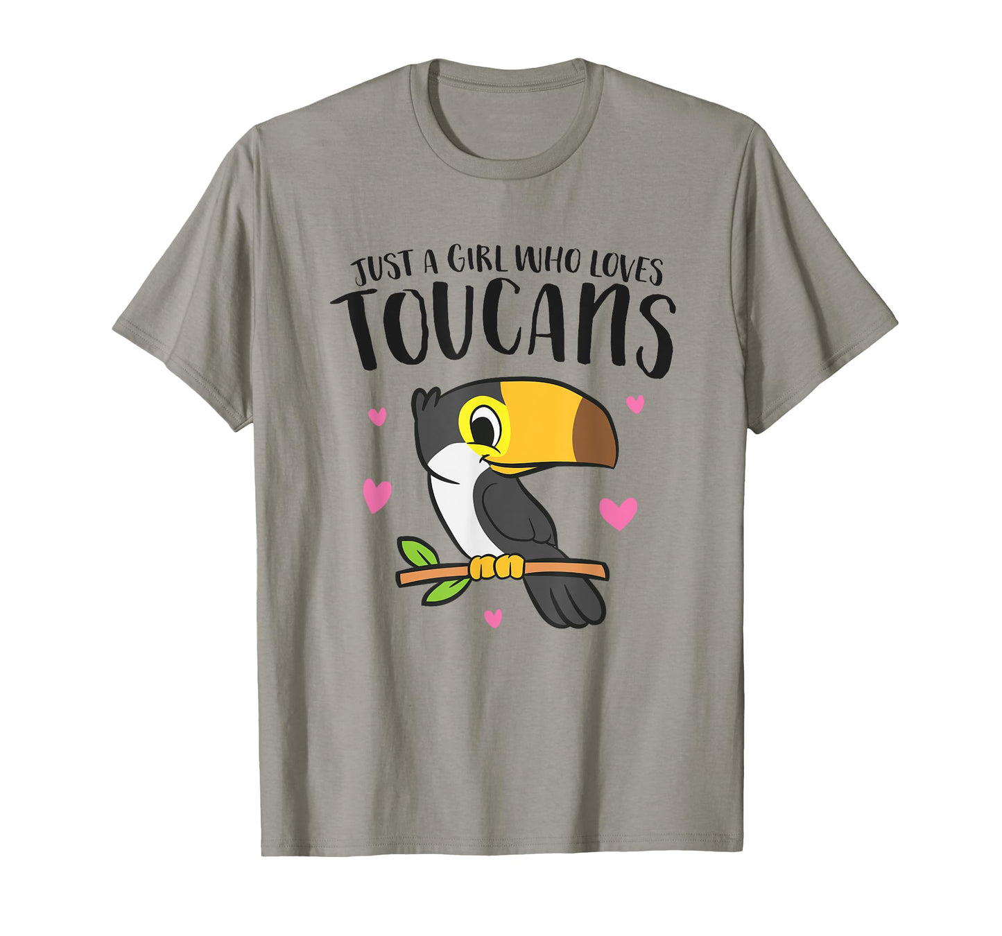 Just a Girl Who Loves Toucans Cute Birds Love Toucan T-Shirt