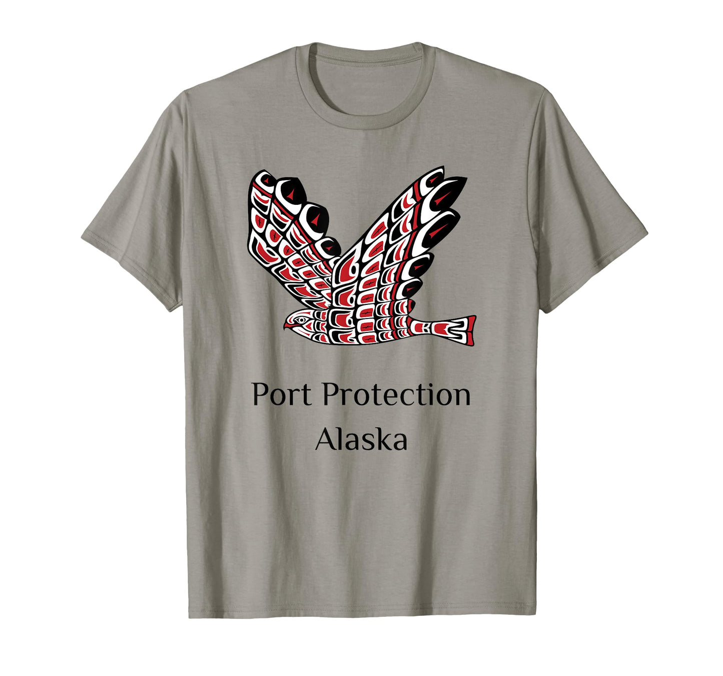 Alaska Port Protection Red Tail Hawk Native American Indian T-Shirt