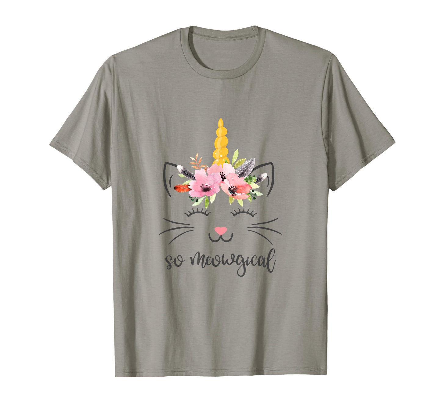 Meowgical Caticorn tshirt Cute Cat Unicorn Birthday Tee T-Shirt