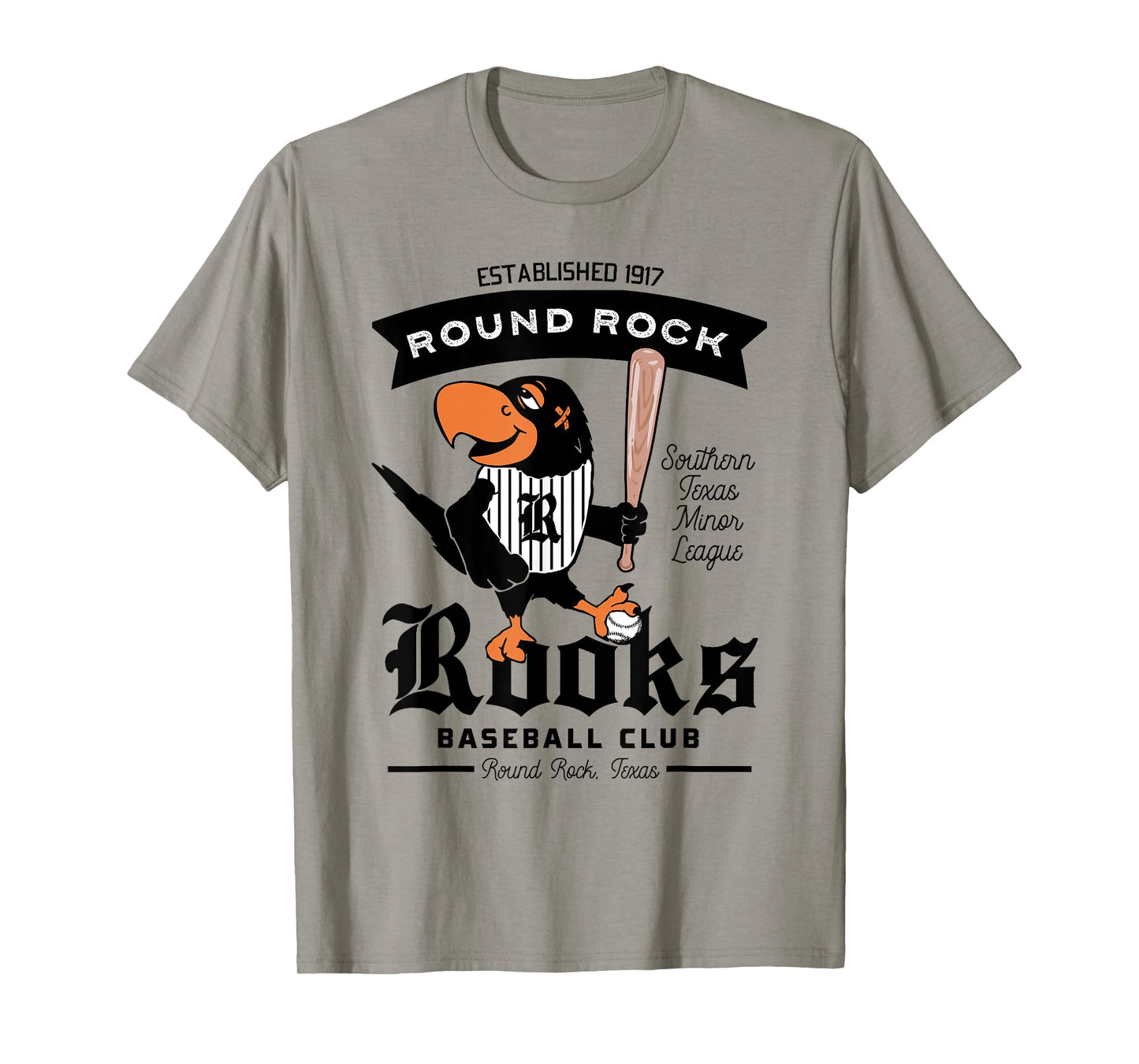 Round Rock Rooks Minor League Retro Baseball Team T-Shirt