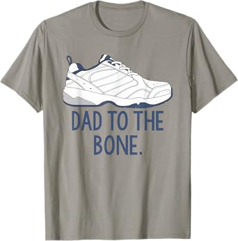 Dad To The Bone, Funny Balance Grandpa, Funny Dad Shoe T-Shirt