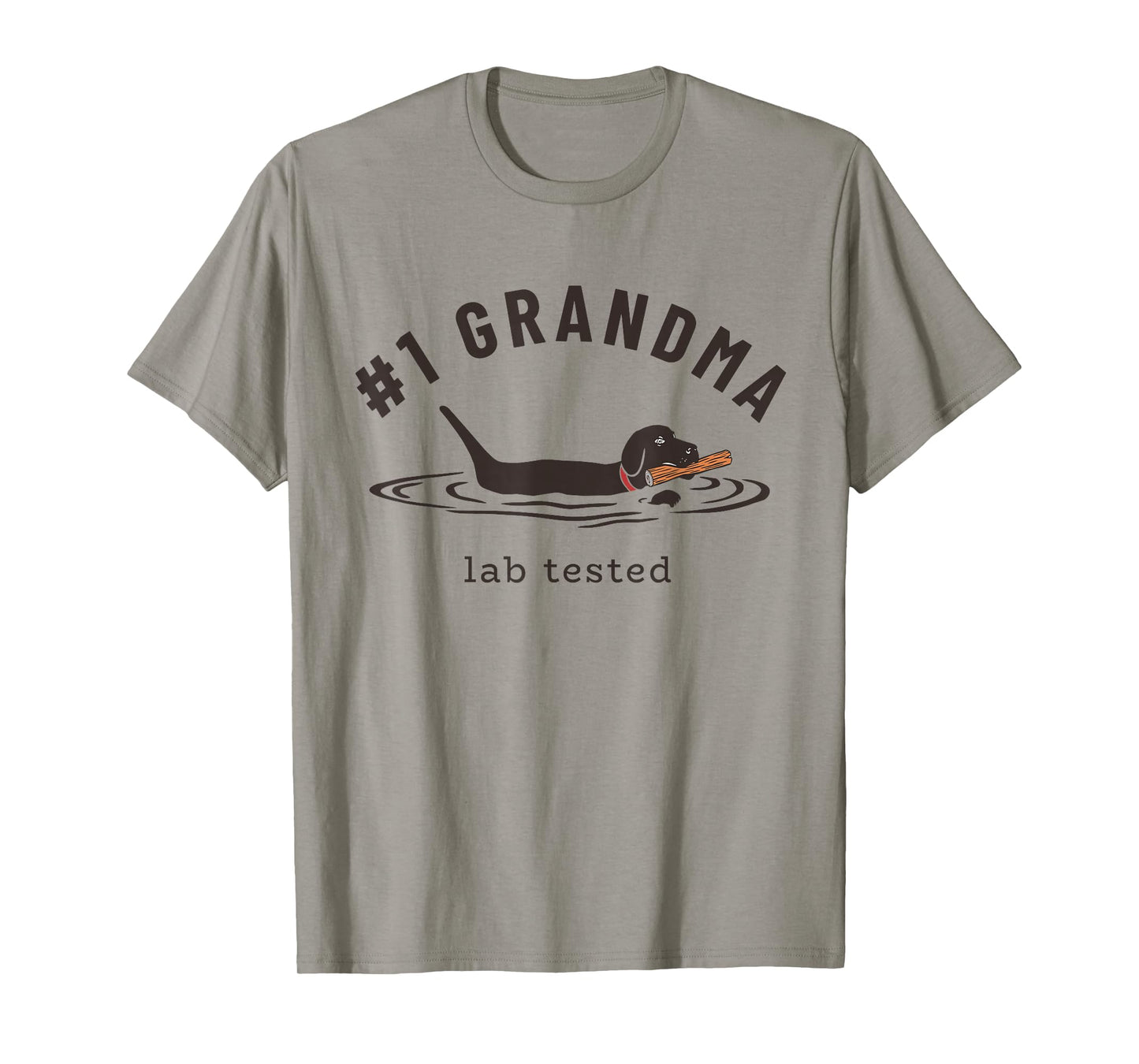 Black Lab #1 Grandma - Labrador Retriever Owner Mother's Day T-Shirt